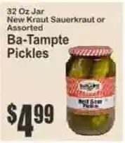 Key Food Ba-Tampte Pickles offer