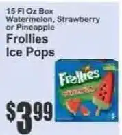 Key Food Frollies Ice Pops offer