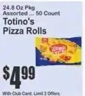 Key Food Totino's pizza rolls offer
