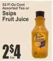 Key Food Ssips Fruit Juice offer