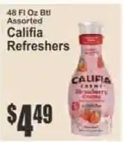 Key Food Califia Refreshers offer