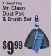 Key Food Mr Clean Dust Pan & Brush Set offer