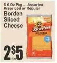 Key Food Borden sliced cheese offer