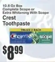 Key Food Crest toothpaste offer