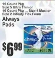 Key Food Always Pads offer