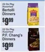 Key Food Bertolli dinners offer