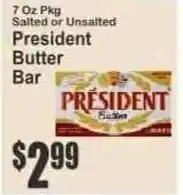 Key Food President butter bar offer
