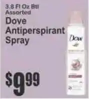 Key Food Dove antiperspirant spray offer