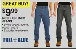 Dunham's Sports Full Blue men's unlined jeans offer