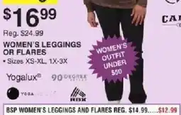 Dunham's Sports Yogalux women's leggings or flares offer