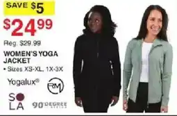 Dunham's Sports Yogalux women's yoga jacket offer