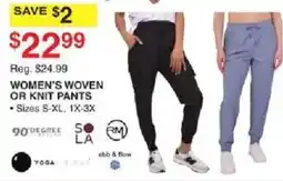Dunham's Sports 90 Degree Women's Woven or Knit Pants offer