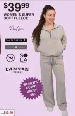 Dunham's Sports Pulse women's super soft fleece outfit offer