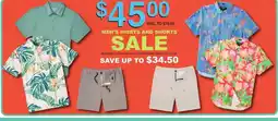 Dunham's Sports Men's Shirts and Shorts offer