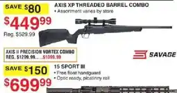 Dunham's Sports Savage axis xp threaded barrel combo offer