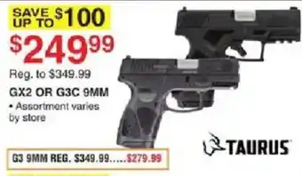 Dunham's Sports Taurus Gx2 Or G3c 9mm offer
