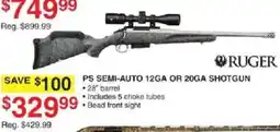 Dunham's Sports Ruger Ps Semi-Auto 12Ga Or 20Ga Shotgun offer