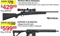 Dunham's Sports Mossberg Patriot Rifle Package offer