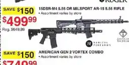 Dunham's Sports Ruger 15DSR-M4 5.56 Or MilSport Ar-15 5.56 Rifle offer