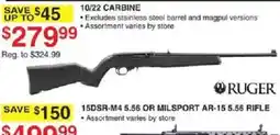 Dunham's Sports Ruger 10/22 Carbine offer
