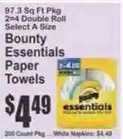 Key Food Bounty Essentials Paper Towels offer