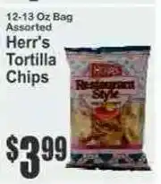 Key Food Herr's Tortilla Chips offer