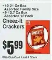 Key Food Cheez-It Crackers offer