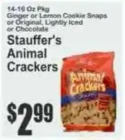 Key Food Stauffer's Animal Crackers offer