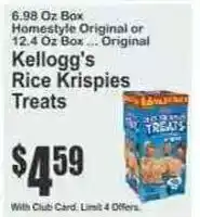 Key Food Kellogg's Rice Krispies Treats offer