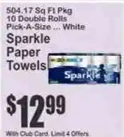 Key Food Sparkle paper towels offer