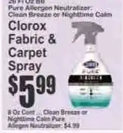 Key Food Clorox Fabric & Carpet Spray offer