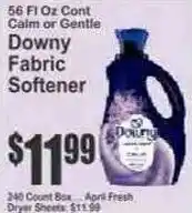 Key Food Downy fabric softener offer