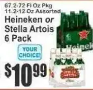 Key Food Heineken or Stella Artois offer