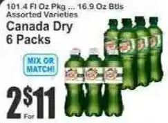 Key Food Canada Dry 6 Packs offer