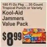 Key Food Kool-Aid Jammers Value Pack offer