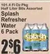Key Food Splash Refresher Water offer