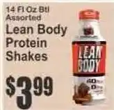 Key Food Lean Body Protein Shakes offer