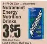 Key Food Nutrament Energy Nutrition Drinks offer