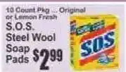 Key Food S.O.S. Steel Wool Soap Pads offer