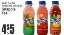 Key Food Snapple Tea offer