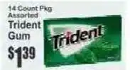 Key Food Trident Gum offer
