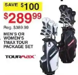 Dunham's Sports Tourmax Men's or Women's TMax Tour Package Set offer