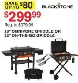 Dunham's Sports Blackstone 28" Omnivore Griddle Or 22" On-The-Go Griddle offer