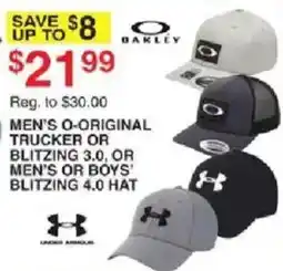Dunham's Sports Oakley Men's O-Original Trucker or Blitzing 3.0, or Men's or Boys' Blitzing 4.0 Hat offer