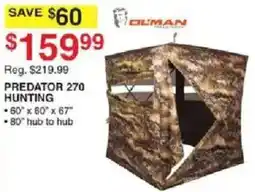 Dunham's Sports Olman Predator 270 Hunting offer