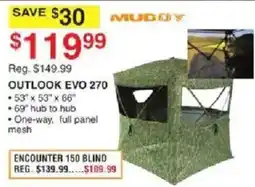 Dunham's Sports Mudjy Outlook Evo 270 offer