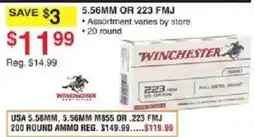 Dunham's Sports Winchester 5.56mm or .223 fmj offer