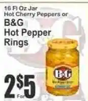 Key Food B&G hot pepper rings offer