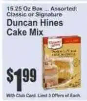Key Food Duncan Hines cake mix offer