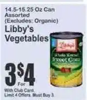 Key Food Libby's Vegetables offer